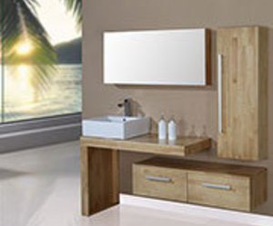 armoire salle de bain bois