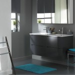 armoire salle de bain grise