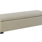 banc de lit coffre blanc