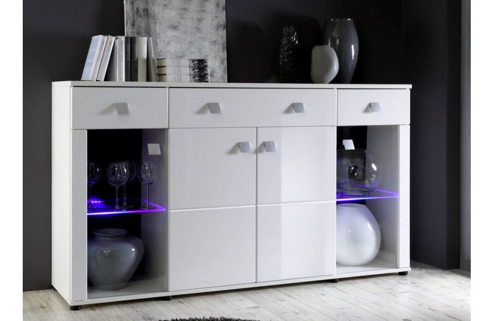 buffet bas avec vitrine