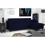 canape d'angle bleu