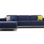 canape d'angle bleu