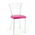 chaise de cuisine fuschia