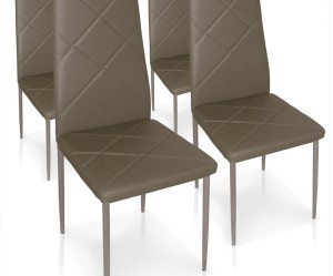 chaise de cuisine taupe