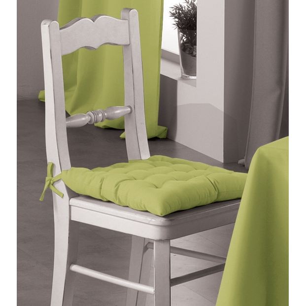 galette de chaise de jardin vert anis