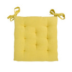 galette de chaise jaune