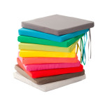 galette de chaise jaune