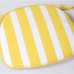 galette de chaise jaune