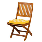 galette de chaise jaune