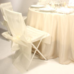 housse de chaise ivoire mariage