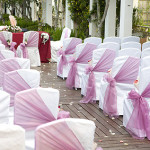 housse de chaise pour mariage en tissu