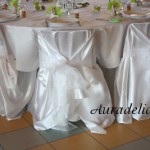 housse de chaise pour mariage en tissu