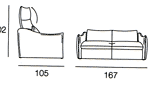 lit deux places dimensions