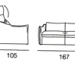 lit deux places dimensions