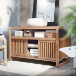 meuble bas salle de bain en bois