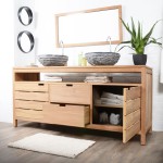 meuble bas salle de bain en bois