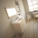 meuble bas salle de bain taupe