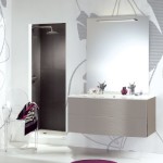 meuble bas salle de bain taupe