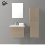 meuble bas salle de bain taupe