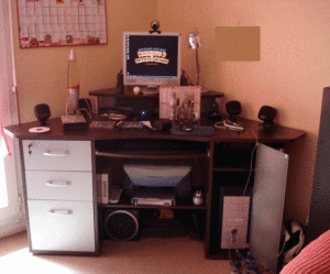 meuble de bureau wenge