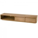meuble tv bas long bois