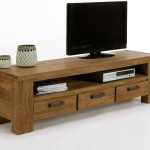 meuble tv bas teck