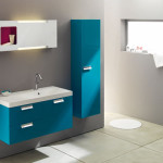 meuble vasque turquoise