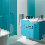 meuble vasque turquoise