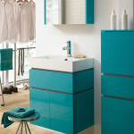 meuble vasque turquoise