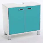 meuble vasque turquoise