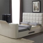 pied de lit tv integre