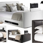 pied de lit tv integre