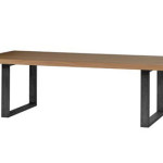 table a manger industrielle acier et bois