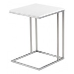 table d'appoint blanc laque z