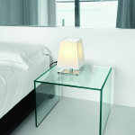 table d'appoint verre design