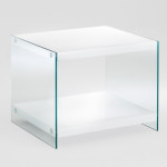 table d'appoint verre design