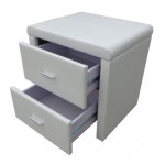 table de chevet simili cuir