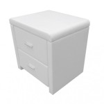 table de chevet simili cuir