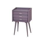 table de chevet violet