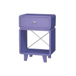 table de chevet violet