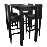 tabouret de bar et table haute