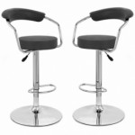 tabouret de bar noir x 2 vegas