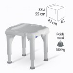 tabouret de douche bastide