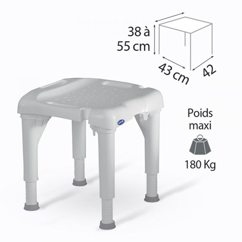 tabouret de douche bastide