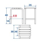 tabouret de douche pellet