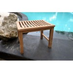 tabouret de douche teck