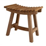 tabouret de douche teck
