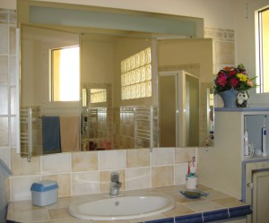 armoire salle de bain miroir triptyque