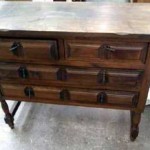 buffet bas bois fonce