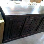 buffet bas bois fonce